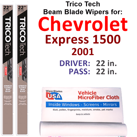 2001 Chevrolet Express 1500 Beam Blade Wipers (Set of 2)