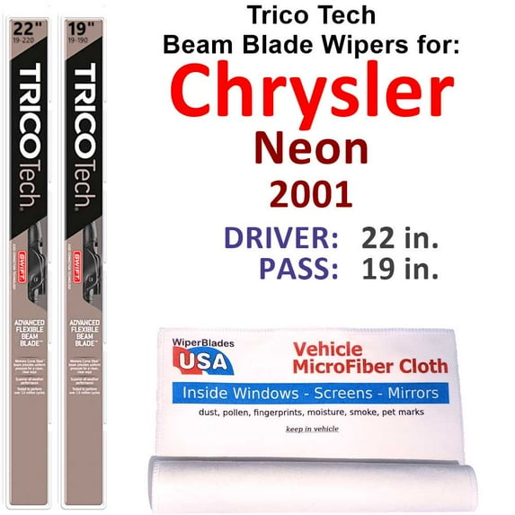 2001 Chrysler Neon Beam Blade Wipers (Set of 2)