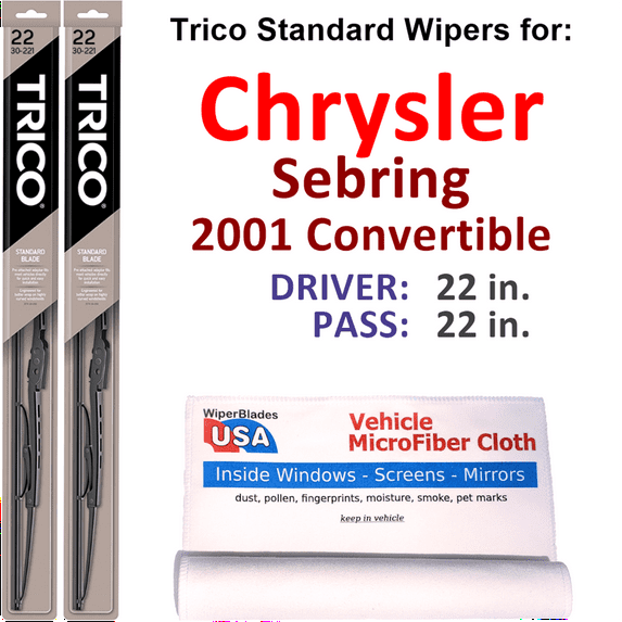 2001 Chrysler Sebring Wiper Blades (Set of 2)