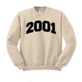 thumbnail image 1 of 2001 College Style Sweatshirt Unisex Small Sand, 1 of 5
