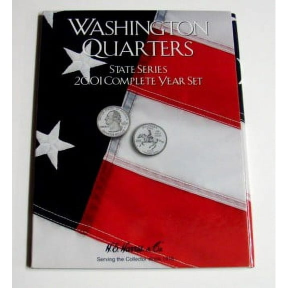 2001 Complete Year Washington State Quarters Coin Folder (D)