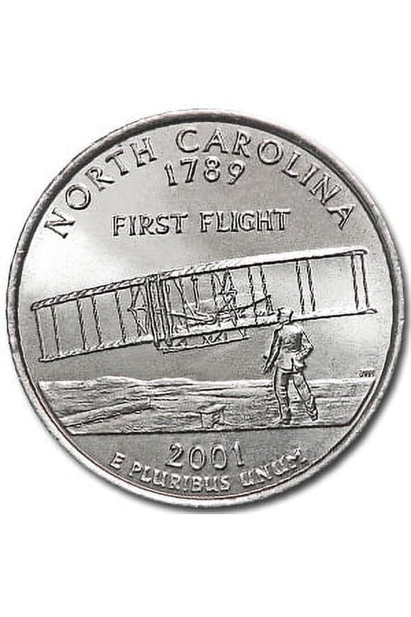 2001-D North Carolina State Quarter BU