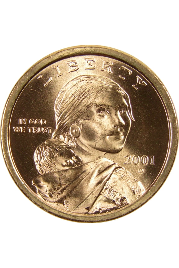 2001 D Sacagawea Native American Dollar BU Uncirculated $1 Coin