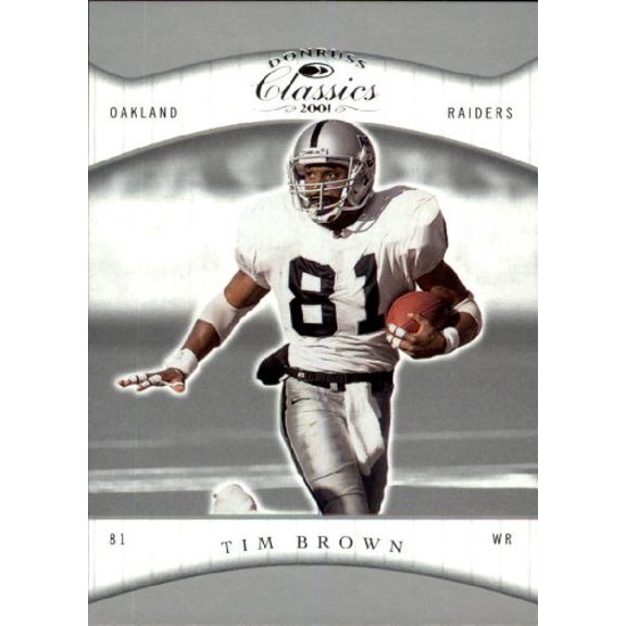 2001 Donruss Classics #67 Tim Brown NFL Football Trading Card
