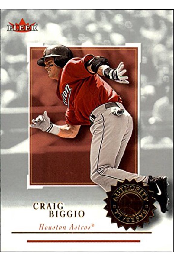 2001 Fleer Authority #19 Craig Biggio MLB Baseball Trading Card
