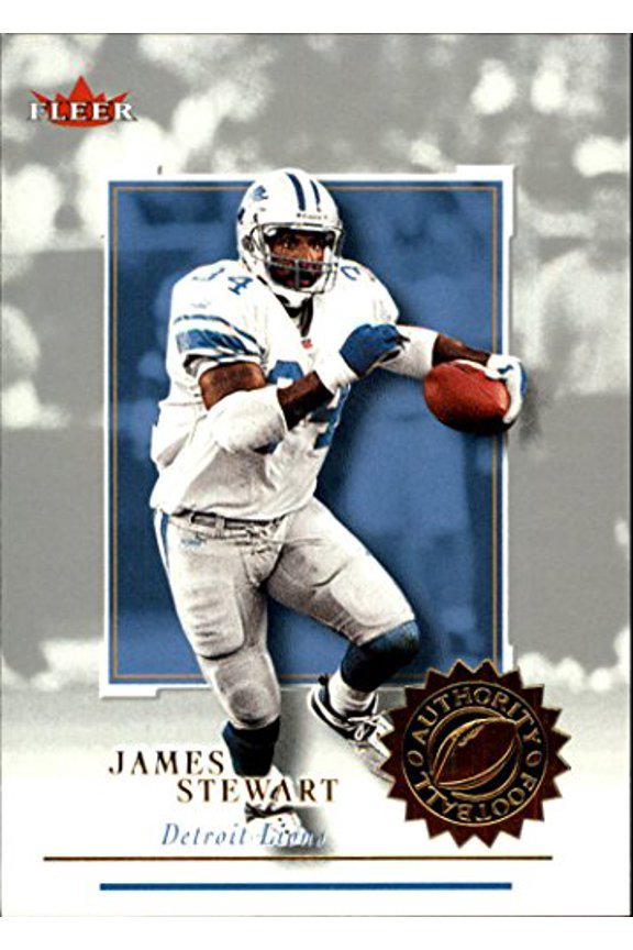 2001 Fleer Authority #2 James Stewart NFL Football Trading Card