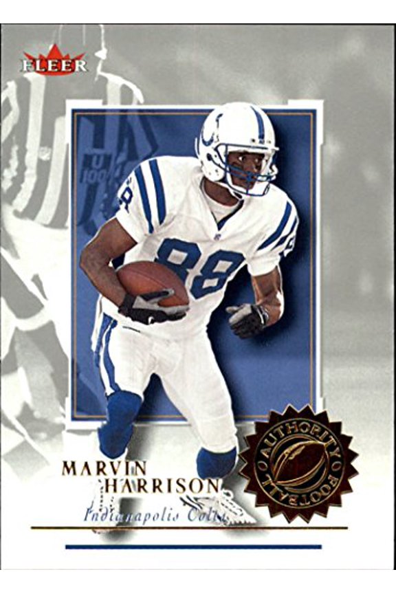2001 Fleer Authority #26 Marvin Harrison NFL Football Trading Card