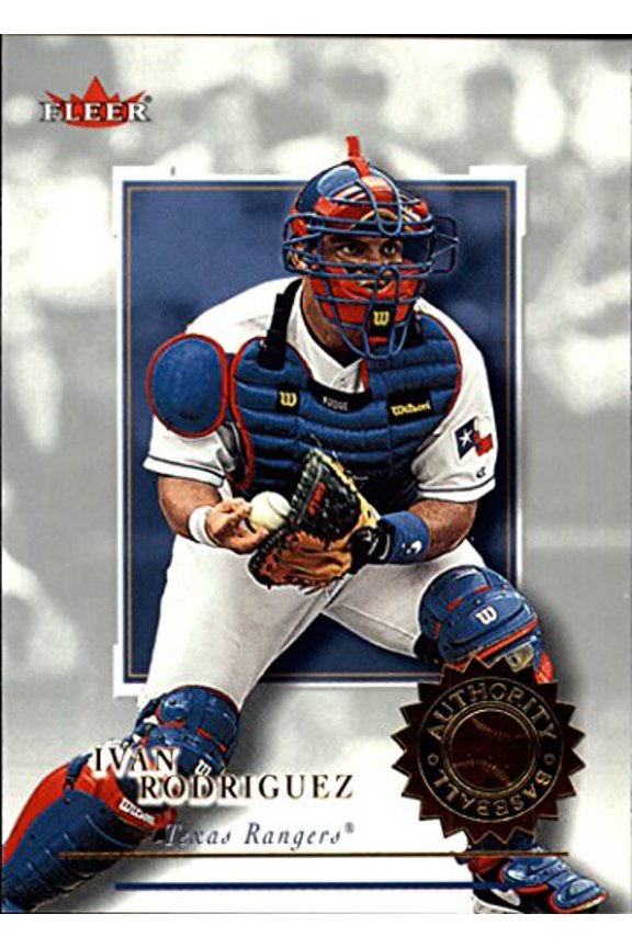 2001 Fleer Authority #45 Ivan Rodriguez MLB Baseball Trading Card