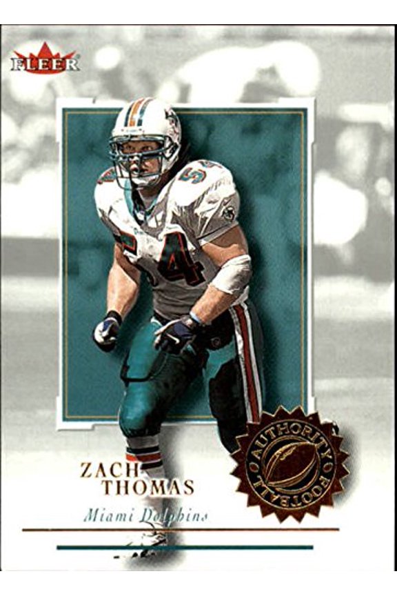2001 Fleer Authority #88 Zach Thomas NFL Football Trading Card