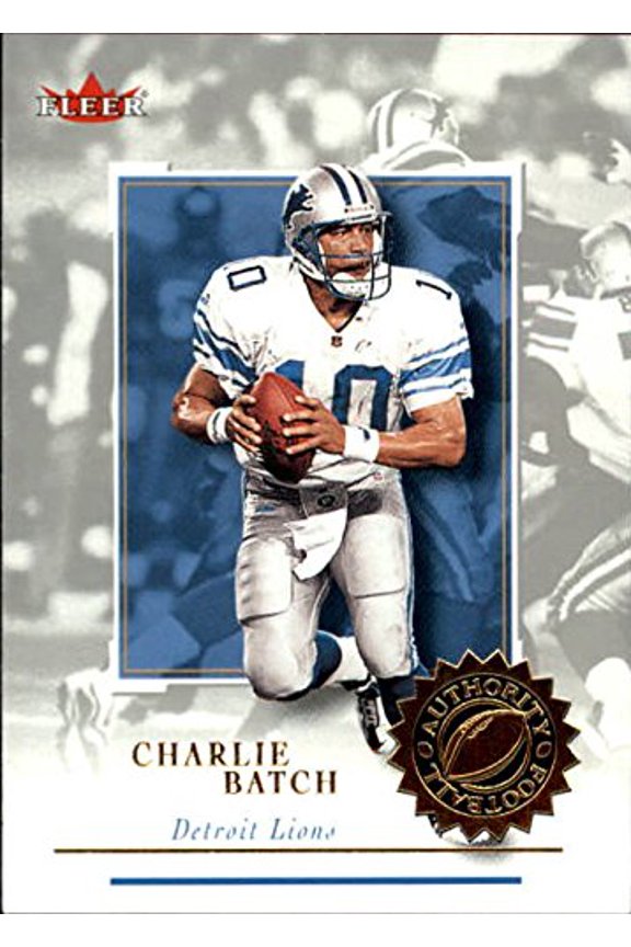 2001 Fleer Authority #99 Charlie Batch NFL Football Trading Card