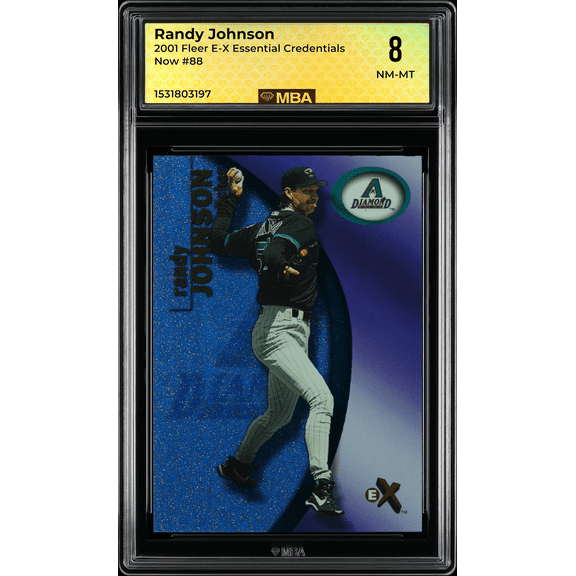 2001 Fleer E-X Randy Johnson #88 Essential Credentials Now MBA 8