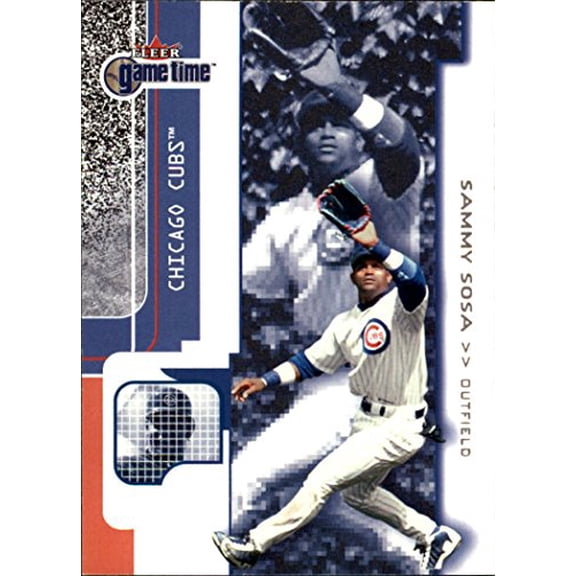 2001 Fleer Game Time #25 Sammy Sosa MLB Baseball Trading Card
