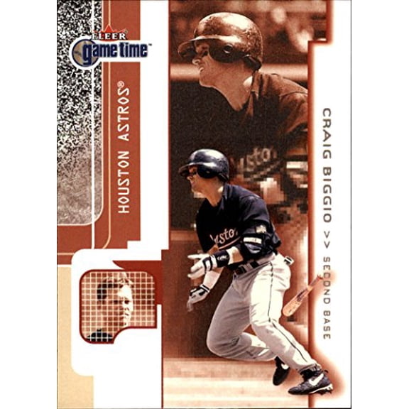 2001 Fleer Game Time #7 Craig Biggio MLB Baseball Trading Card