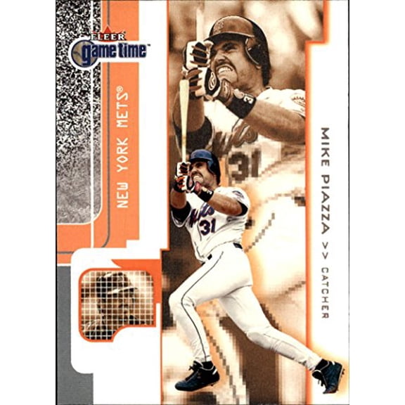 2001 Fleer Game Time #80 Mike Piazza MLB Baseball Trading Card