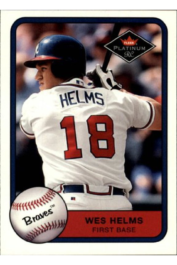 2001 Fleer Platinum #334 Wes Helms MLB Baseball Trading Card