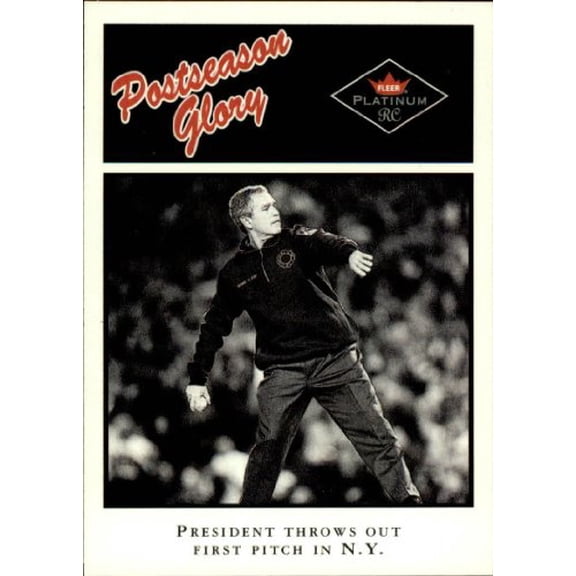 2001 Fleer Platinum #490 George Bush PG MLB Baseball Trading Card