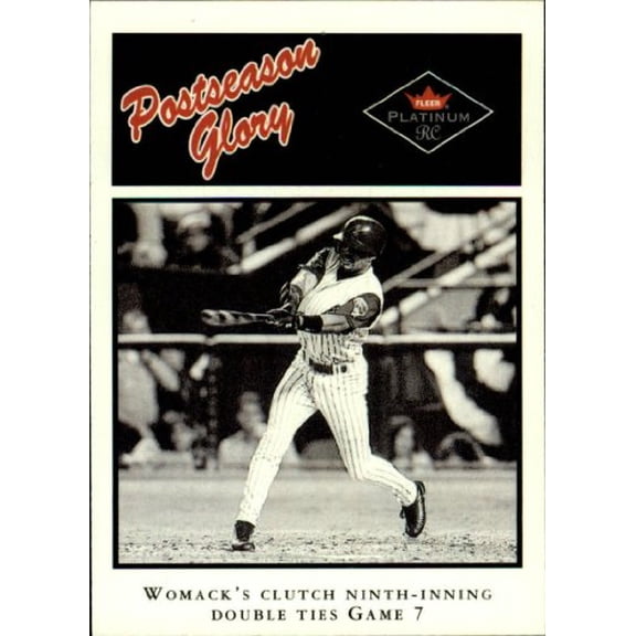 2001 Fleer Platinum #498 Tony Womack PG MLB Baseball Trading Card