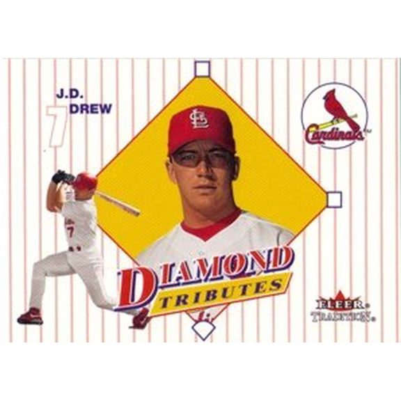 2001 Fleer Tradition Diamond Tributes #DT13 J.D. Drew MLB Baseball Trading Card