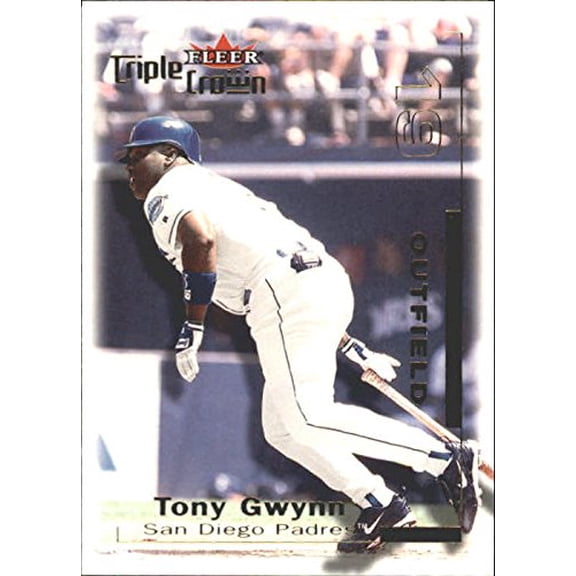 2001 Fleer Triple Crown #220 Tony Gwynn MLB Baseball Trading Card