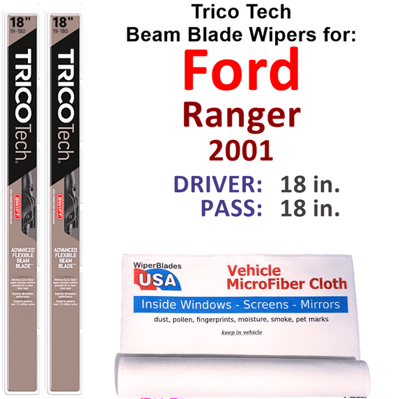 2001 Ford Ranger Beam Blade Wipers (Set of 2)