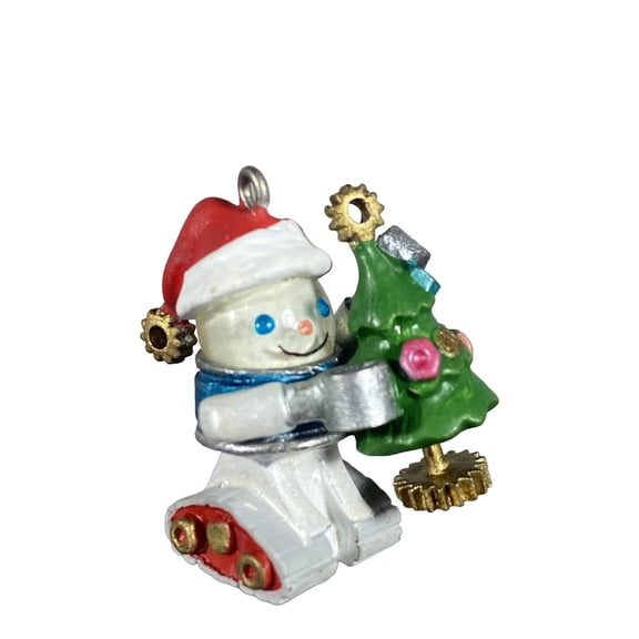2001 Gearing Up for Christmas (Miniature) Hallmark Keepsake Christmas Tree Ornament - QXM5352