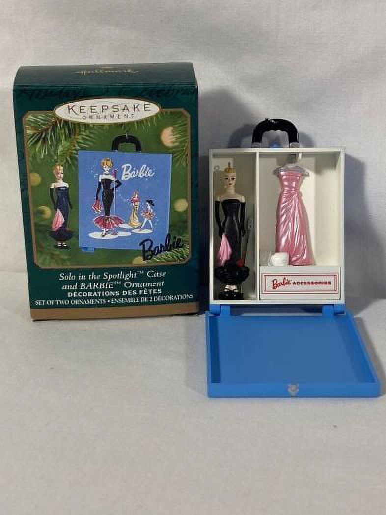 2001 Hallmark Keepsake Ornament Solo In The Spotlight Case and Barbie ...