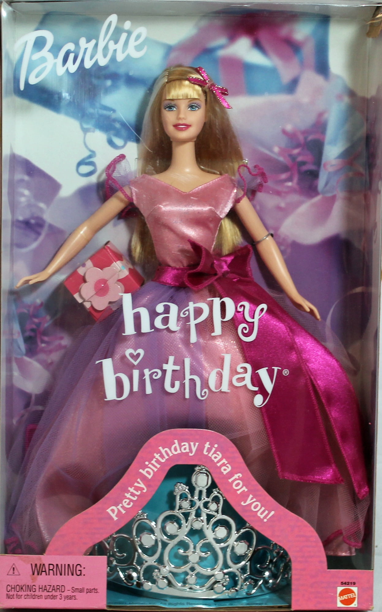 2001 Happy Birthday Barbie, NRFB, (54219) Non-Mint Box - Walmart.com
