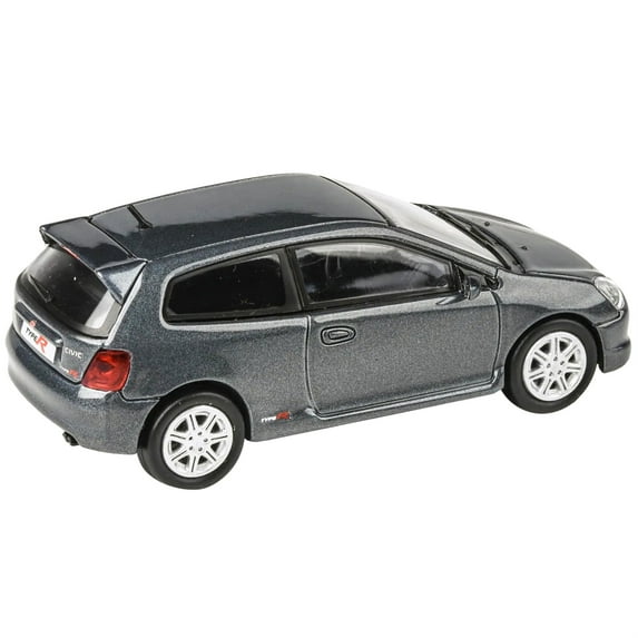 2001 Honda Civic Type R EP3 Cosmic Gray Metallic 1/64 Diecast Model Car by Paragon Models