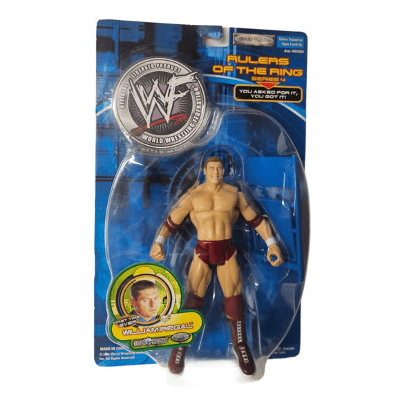 2001 Jakks Pacific WWF WILLIAM REGAL Rulers of the Ring Action Figure Series 4