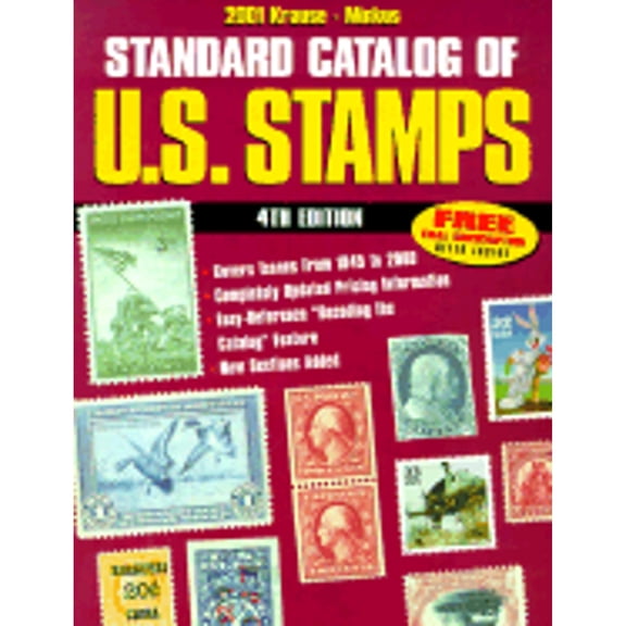 Pre-Owned Standard Catalog of U.S. Stamps 2001: Listings 1845 - Date (KRAUSE MINKUS STANDARD CATALOG OF US STAMPS) (Paperback) 0873419472 9780873419475