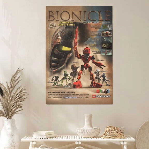 2001 LEGO Bionicle GBA Print Ad/Poster Original Authentic Video Game Poster Size 24''x36'' The Golden Shop