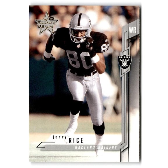 2001 Leaf Rookies & Stars Jerry Rice #46 NFL Oakland Raiders Football Card Oakland Raiders NFL FOOTBALL Trading Card