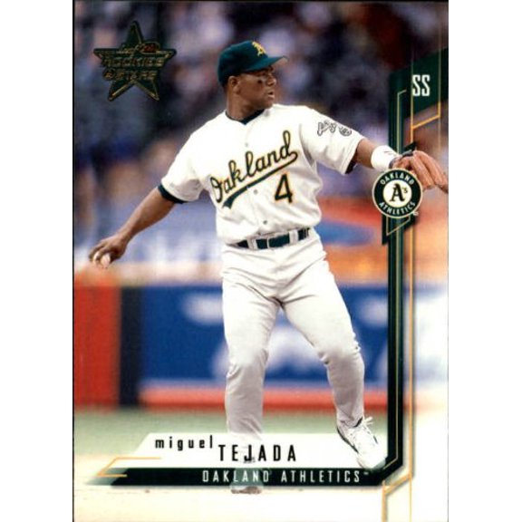 2001 Leaf Rookies and Stars #56 Miguel Tejada MLB Baseball Trading Card