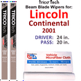 thumbnail image 1 of 2001 Lincoln Continental Beam Blade Wipers (Set of 2), 1 of 3