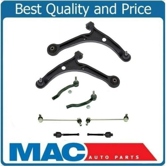2001 MDX 2003-05 Pilot 8Pc Lower Control Arm Ball Joint Tie Rods Sway Bar Kit