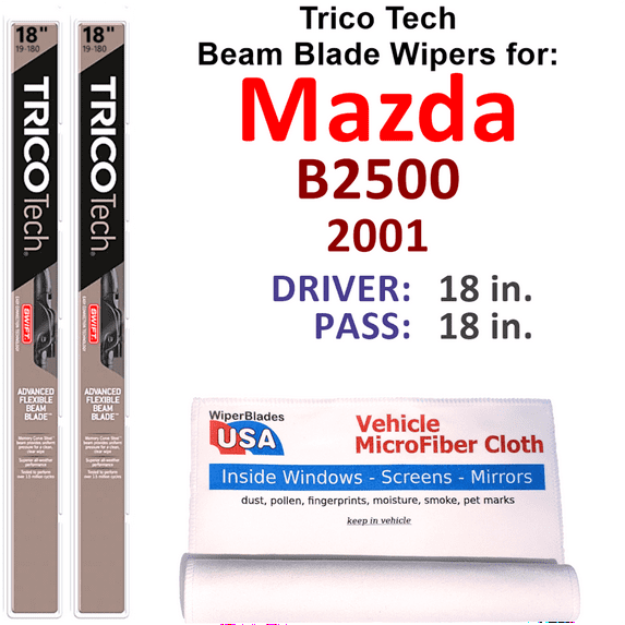2001 Mazda B2500 Beam Blade Wipers (Set of 2)