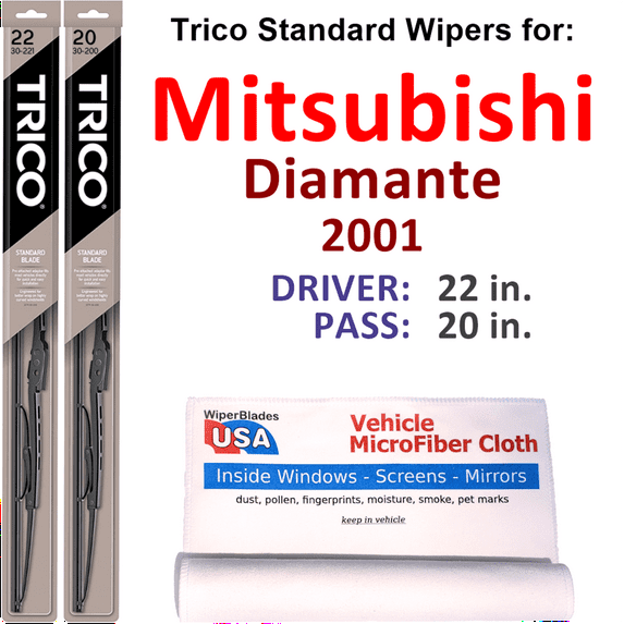 2001 Mitsubishi Diamante Wiper Blades (Set of 2)