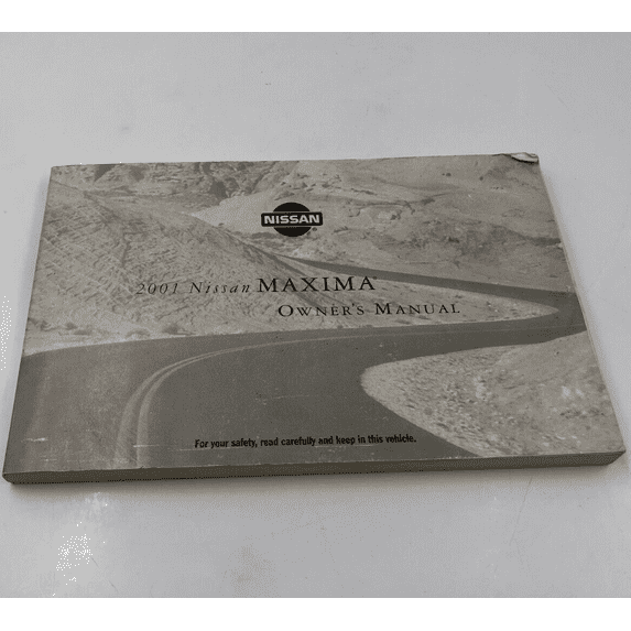 2001 Nissan Maxima Owners Manual Handbook OEM A02B28040