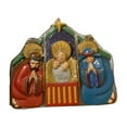 thumbnail image 1 of 2001 O Come Let Us Adore Him Nativity (O Come Let Us Adore Him) Carlton Cards Christmas Tree Ornament CXOR-126C, 1 of 4