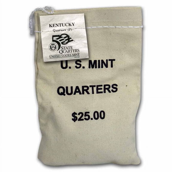 2001-P Kentucky Statehood Quarter $25 Sealed Mint Bag BU