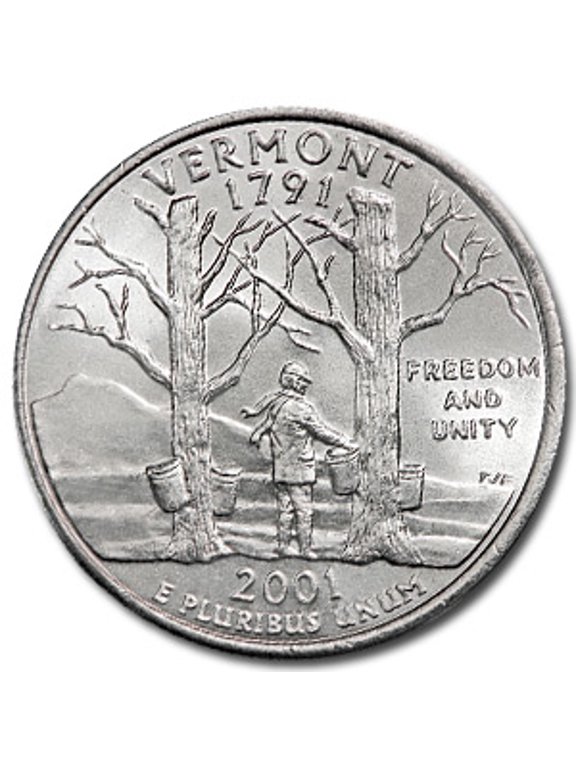 2001-P Vermont State Quarter BU
