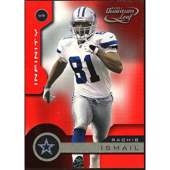 2001 Quantum Leaf Red #54 Raghib Ismail Near Mint Football Card Dallas Cowboys