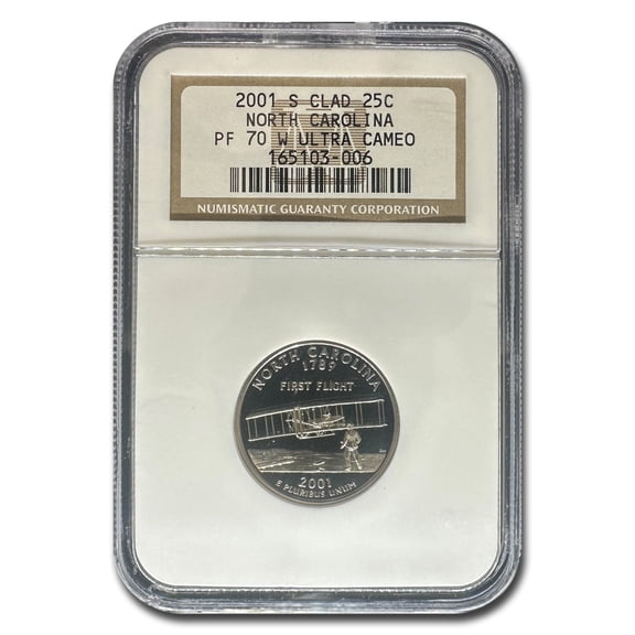 2001-S North Carolina State Quarter PF-70 UCAM NGC