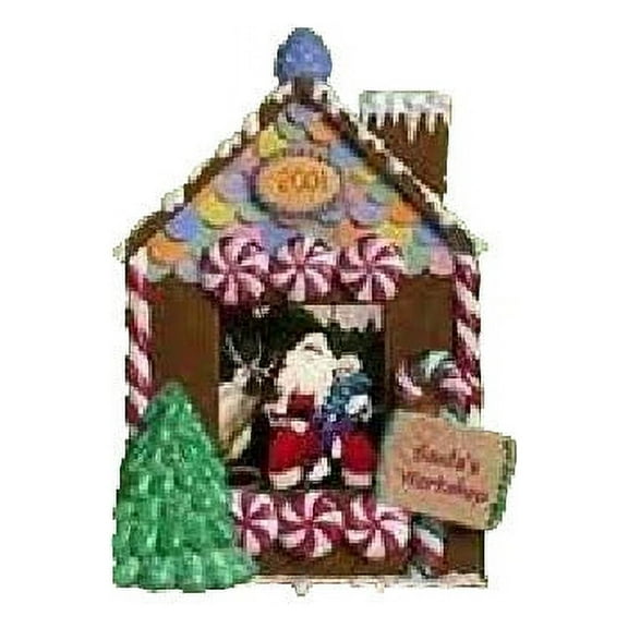 2001 Santa's Workshop (Photo Holder) Hallmark Keepsake Christmas Tree Ornament - QX2812