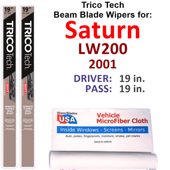 2001 Saturn LW200 Beam Blade Wipers (Set of 2)