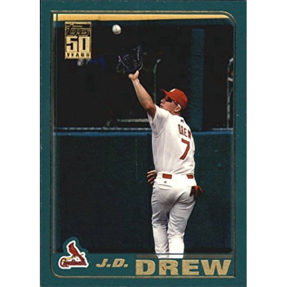 2001 Topps #101 J.D. Drew MLB Baseball Trading Card