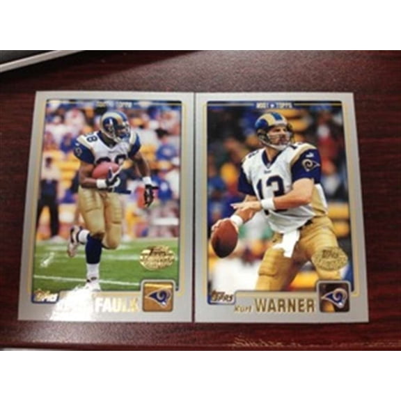 2001 Topps Collection Football St Louis Rams Team Set 12 cards Warner Faulk Bruce