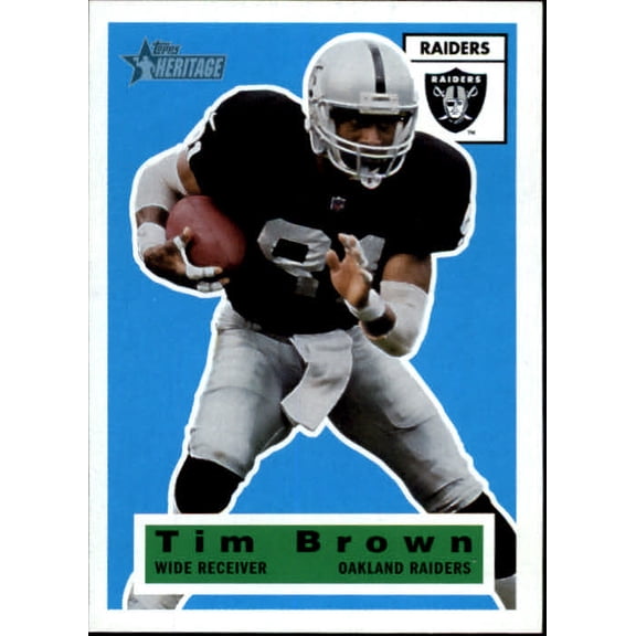 2001 Topps Heritage #65 Tim Brown NFL Football Trading Card