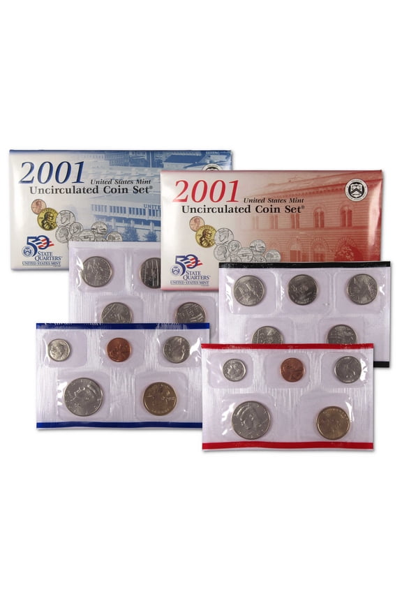2001 Uncirculated Coin Set U.S Mint Original Government Packaging OGP