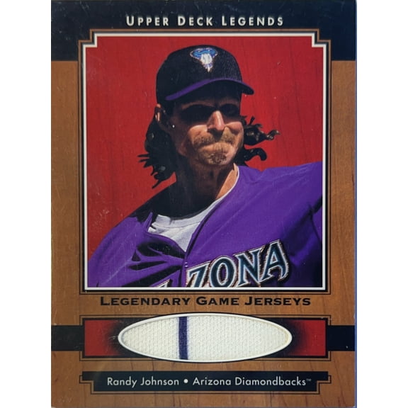 2001 Upper Deck Legends Legendary Game Jerseys Randy Johnson #J-RJo Game-Used Jersey
